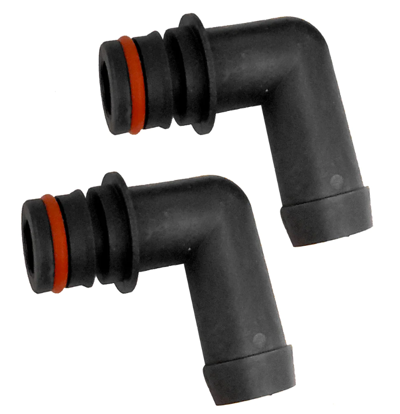 JOHNSON KlickTite Port Connectors 90deg, 3/4" Hose