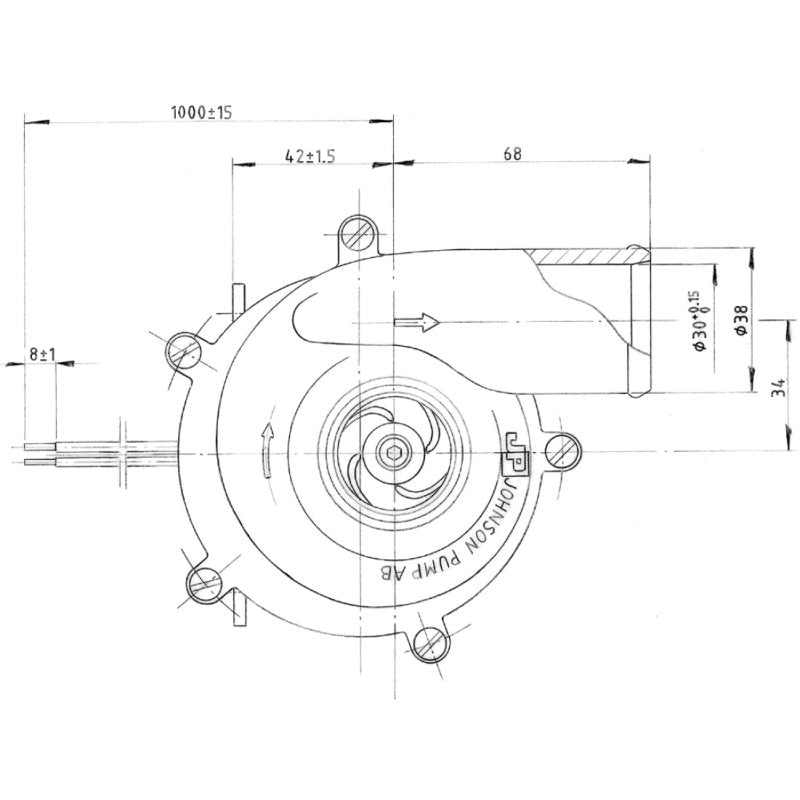 JOHNSON Circulation Pump C090P5-1 (24V / 38mm)