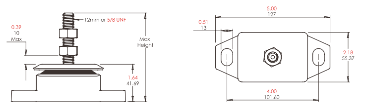 800-038 R&D Engine Mounts 14-41kg (30-90lbs) 12mm