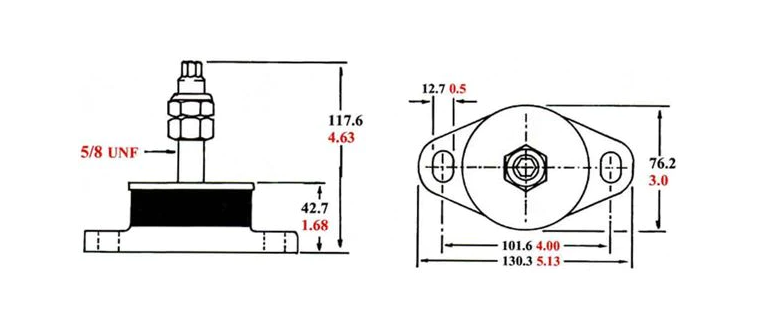 800-003 R&D Compression Engine Mount