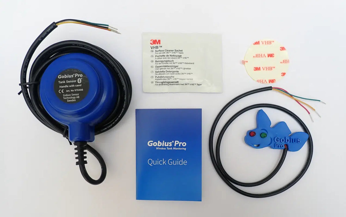 Gobius Pro with 3 Sensors (Water, Fuel & Waste Tank Level Monitor)