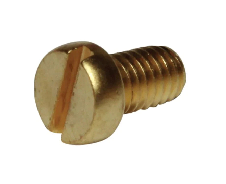 JOHNSON Slotted Cylinder Head Screw 8 - 32 UNC x 10, Brass (01-46794-04)