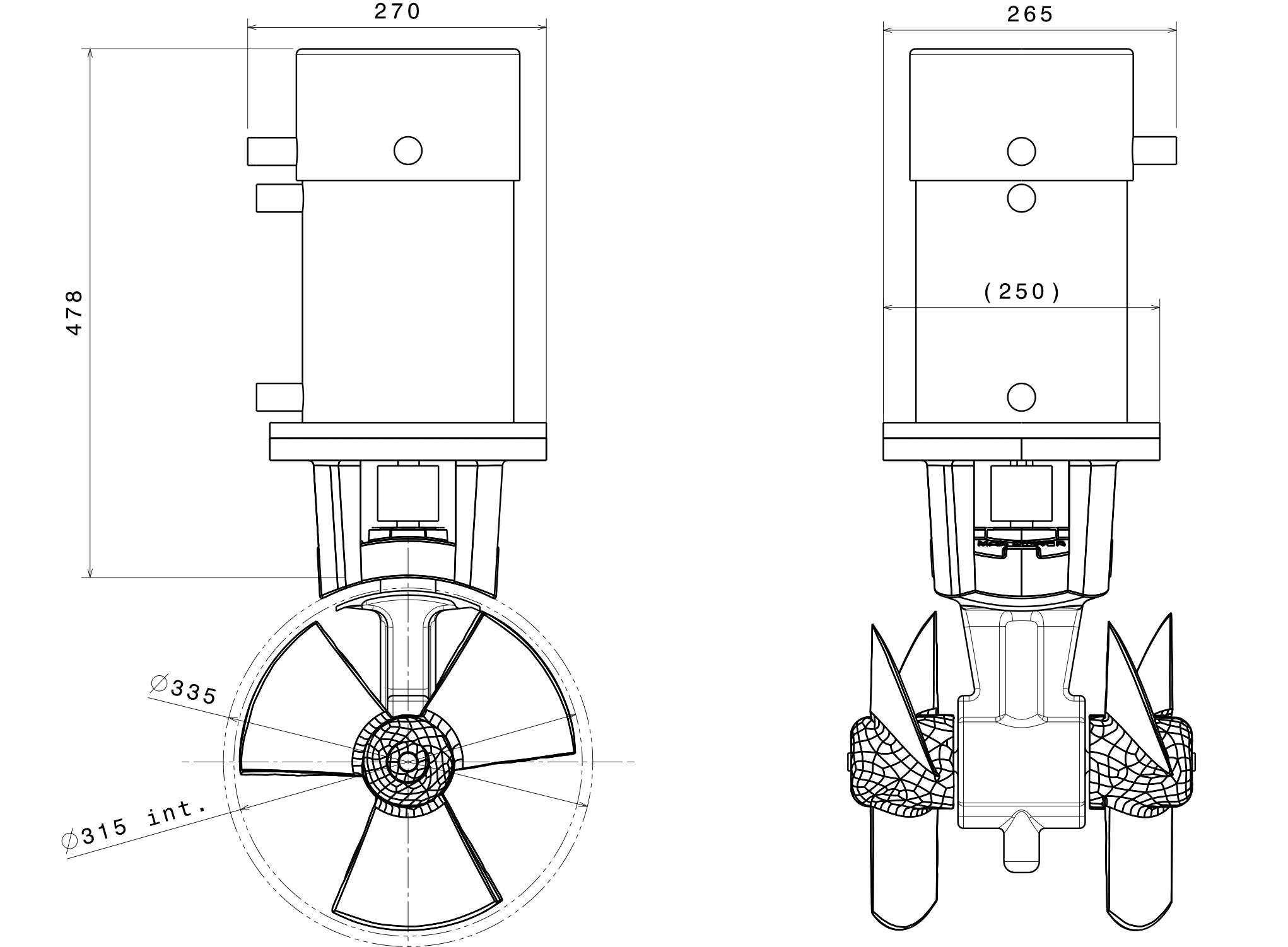 MAX POWER Thruster CT325 (24V)