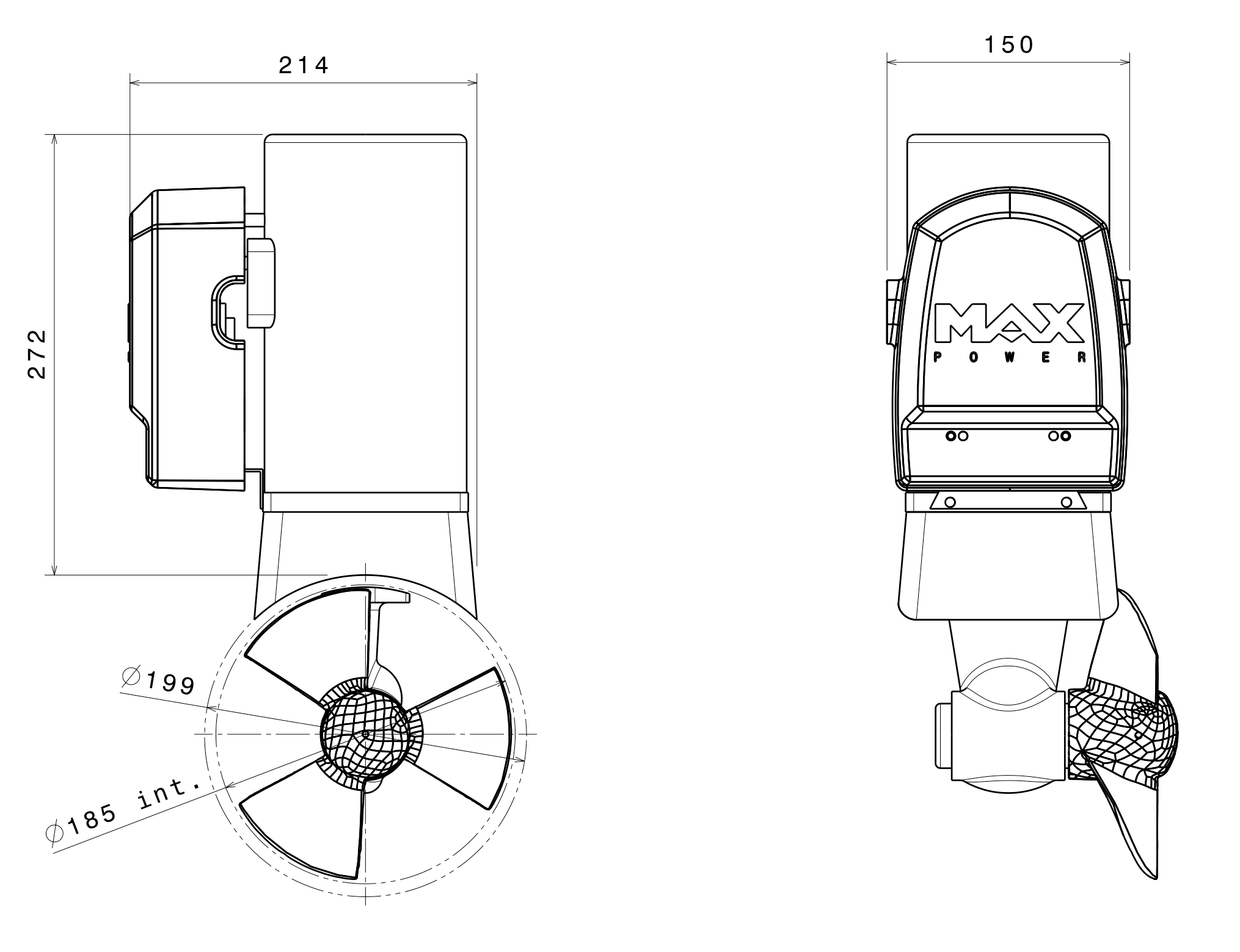 MAX POWER Thruster CT60 (12V or 24V)