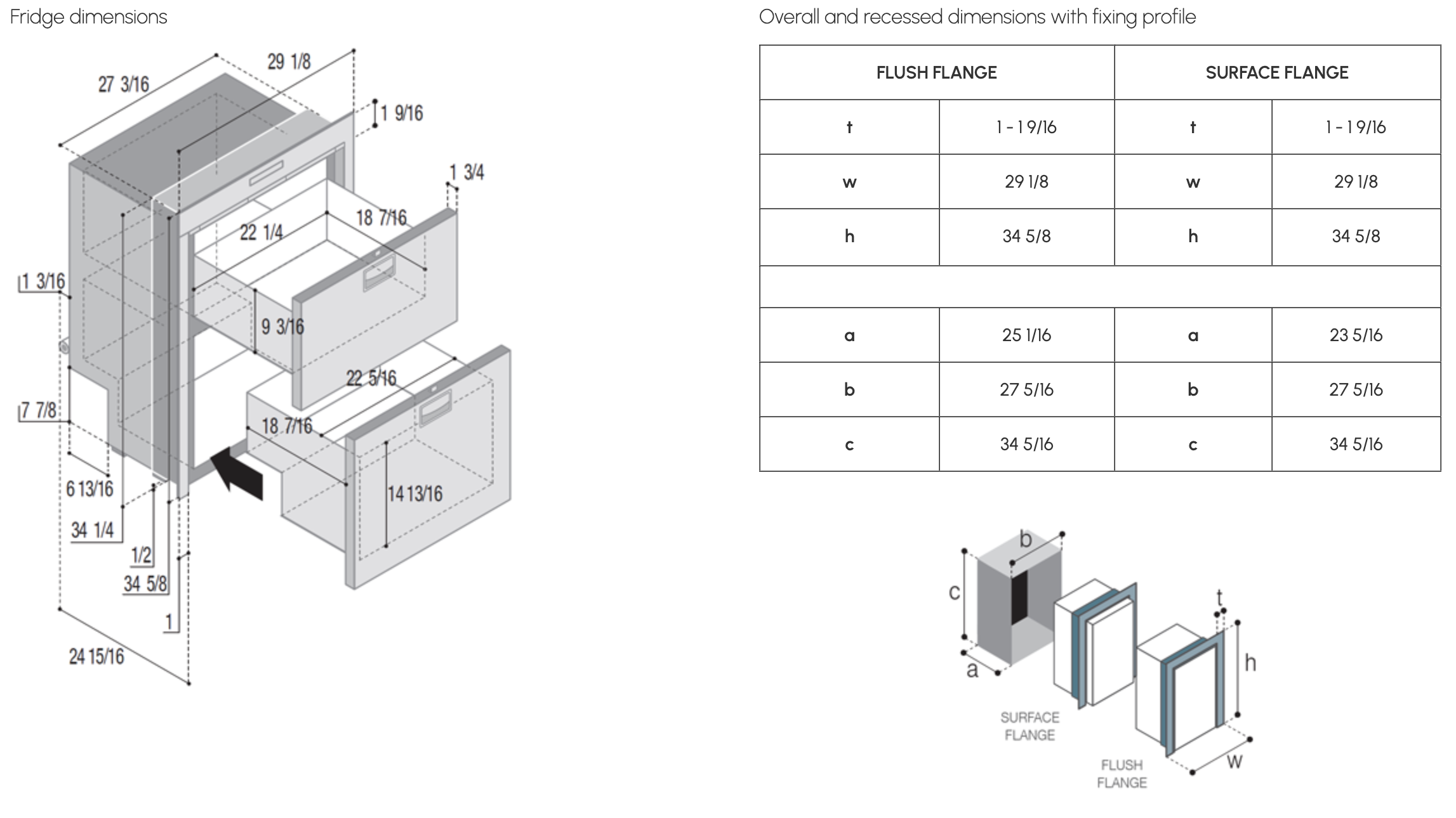 Vitrifrigo DW210 OCX2 BTX IM Double Drawer Freezer with Hydro Icemaker (AC)