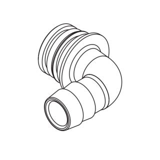 JOHNSON Quick Disconnect Fittings for Viking Power x 19mm (3/4") Hose Barb, 90° Elbow