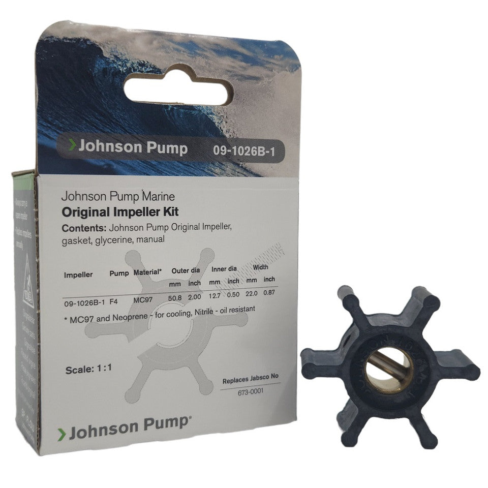 JOHNSON Impellers - 09-1026B-1 & 09-1026B-9 (For F4 Pumps)