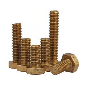 JOHNSON Hexagon Head Bolt, 1/4" - 20 UNC x 1/2", stainless steel A4