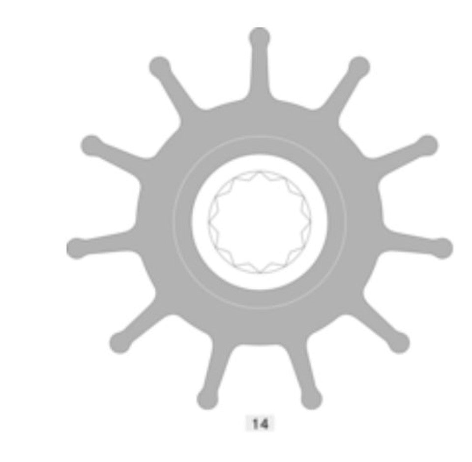 JOHNSON Impellers - 09-819B & 09-819B-9 (For F8 Pumps)