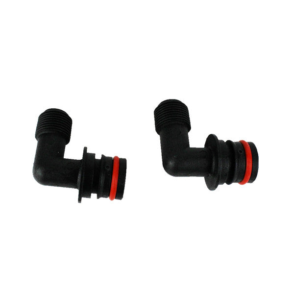 JOHNSON KlickTite Port Connectors 90deg 8, 3/8" BSP