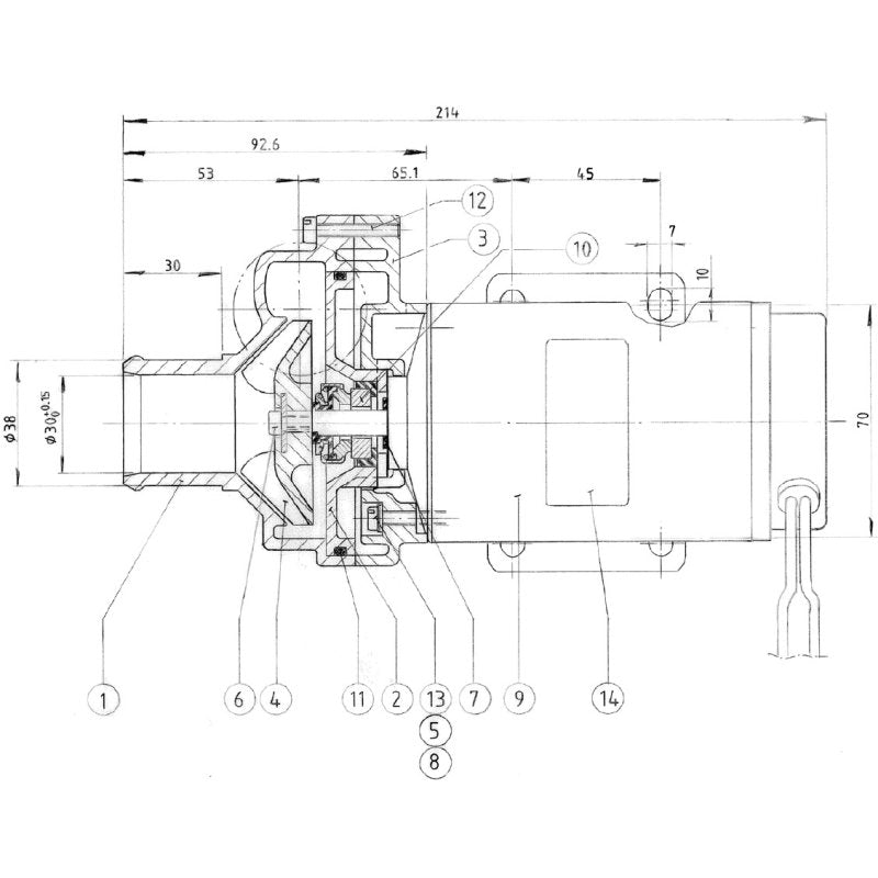 JOHNSON Circulation Pump C090P5-1 (24V / 38mm)