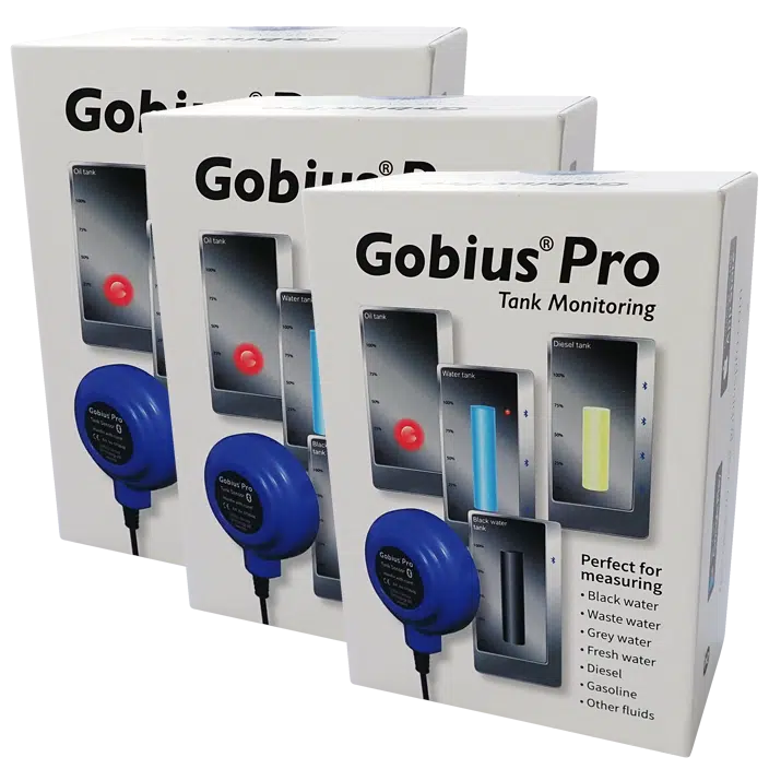 Gobius Pro with 3 Sensors (Water, Fuel & Waste Tank Level Monitor)
