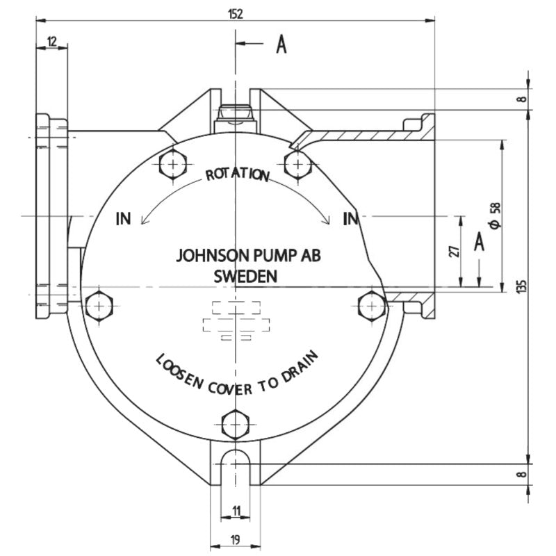 JOHNSON F9B-9 Impeller pump, Scania (OEM)