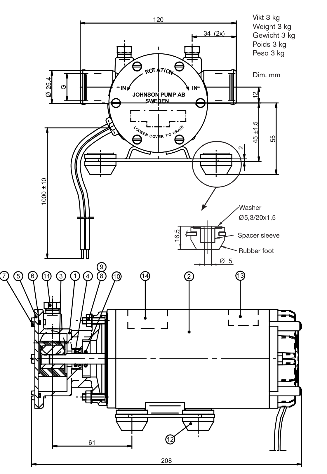 JOHNSON PUMP F4B-11 Ultra Ballast