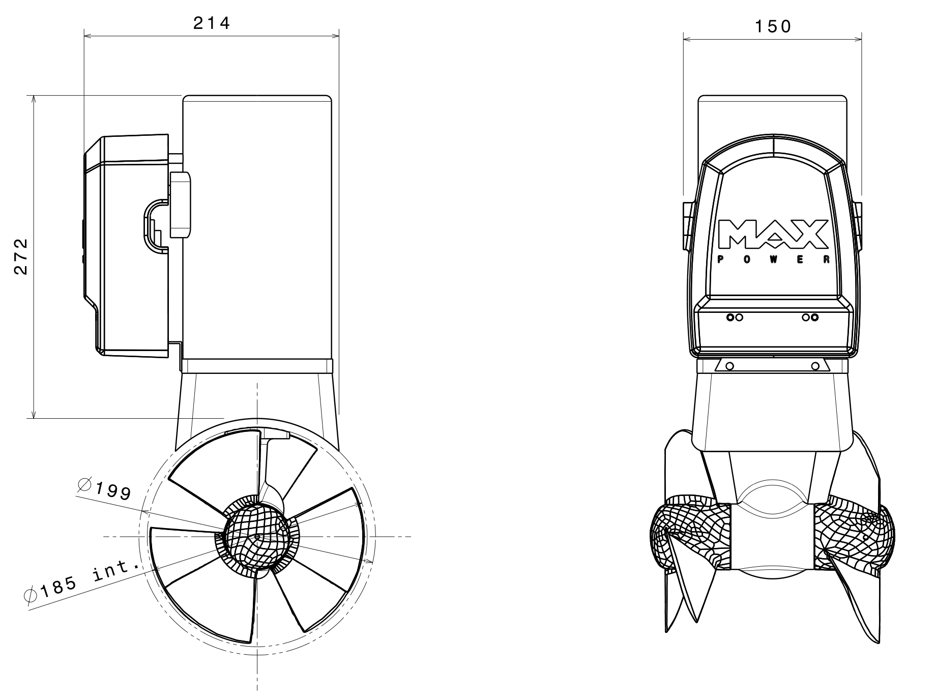 MAX POWER Thruster CT80 (12V or 24V)