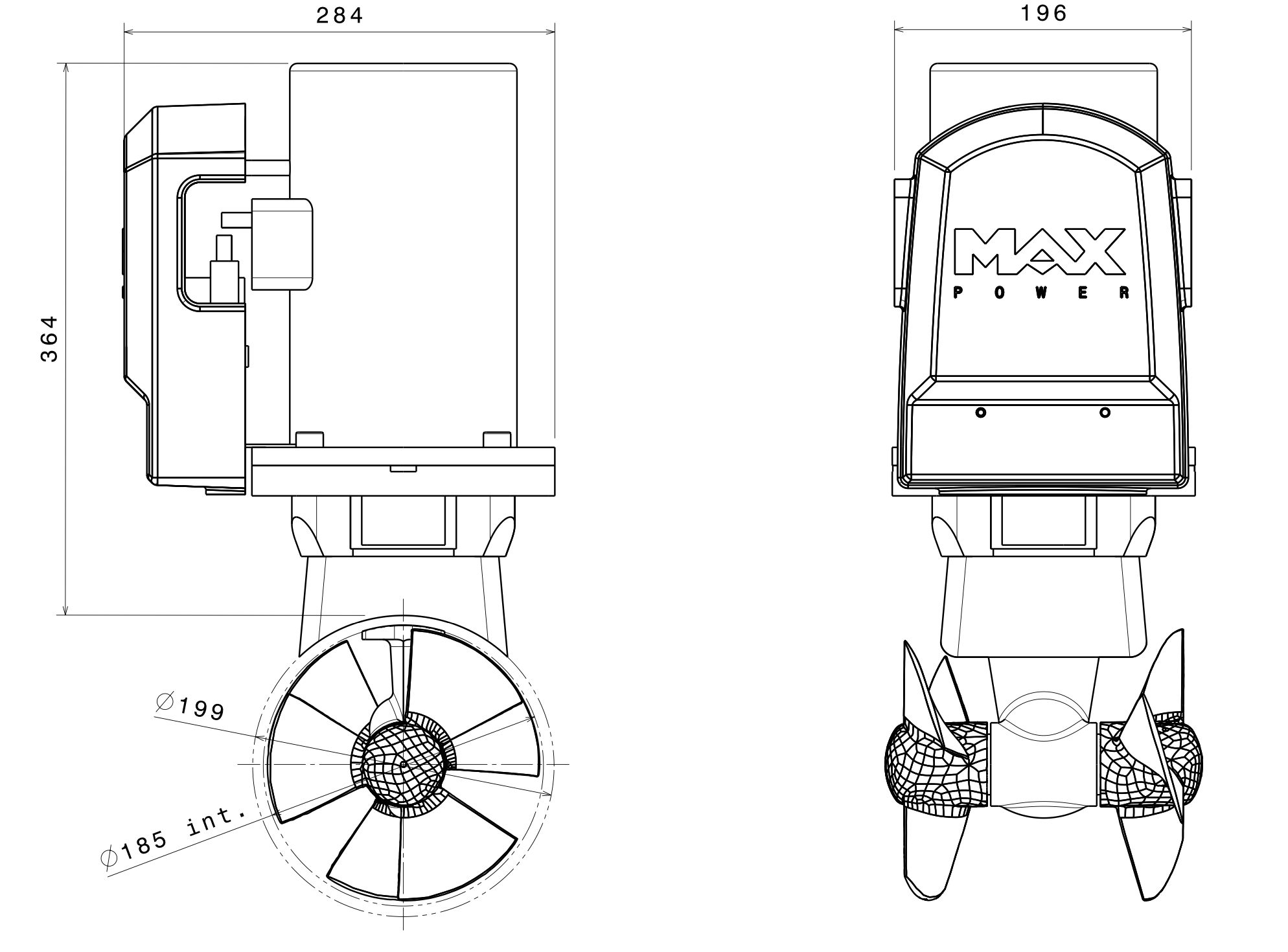 MAX POWER Thruster CT100 (12V)