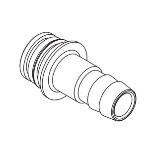 JOHNSON Quick Disconnect Fittings 19mm (3/4") Hose Barb, Straight