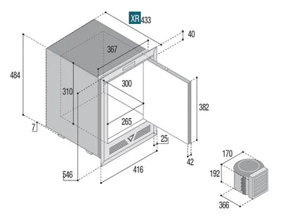 Vitrifrigo Ice Maker IM XR OCX2 Hydro